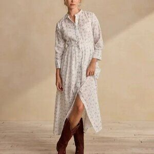 Tecovas & Kristopher Brock The Mila Dress Eyelet Lace Floral Cowgirl Prairie S
